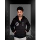 Tamgalı Kurt Tam Fermuarlı Hırka/Ceket 2XL